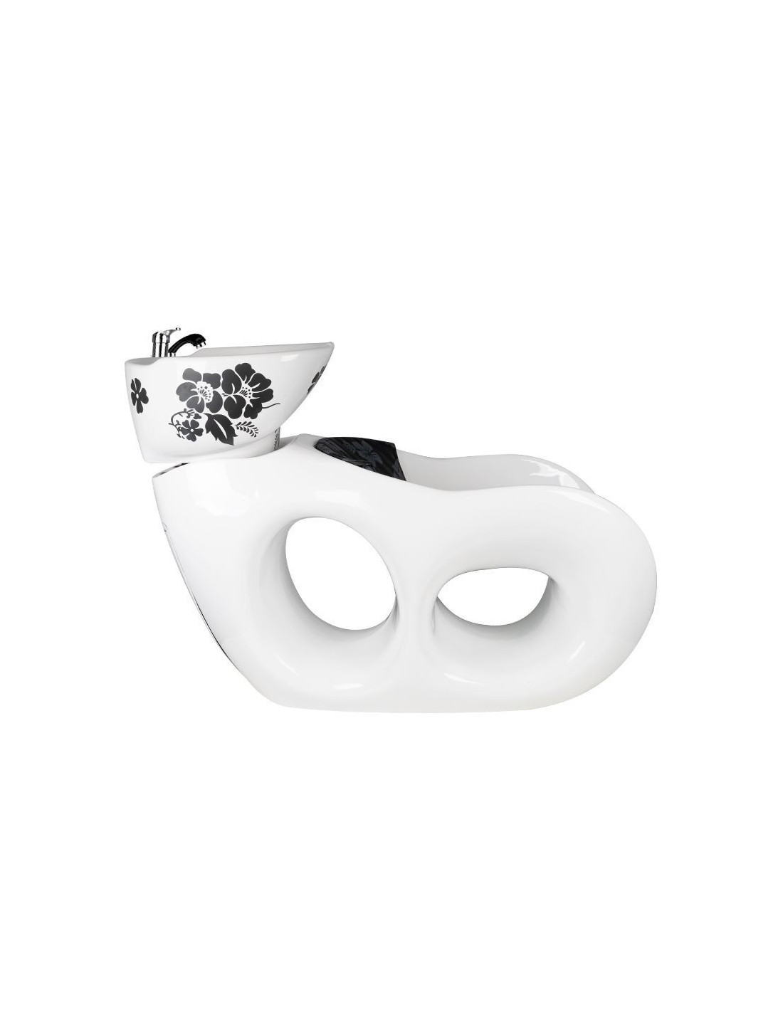 Malvah white shampoo basin