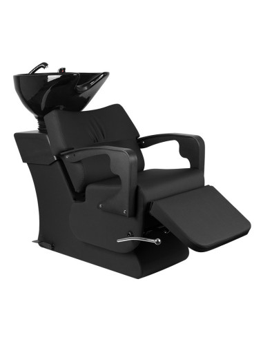 Lavacabezas de peluquería Gabbiano C37 negro ajustable