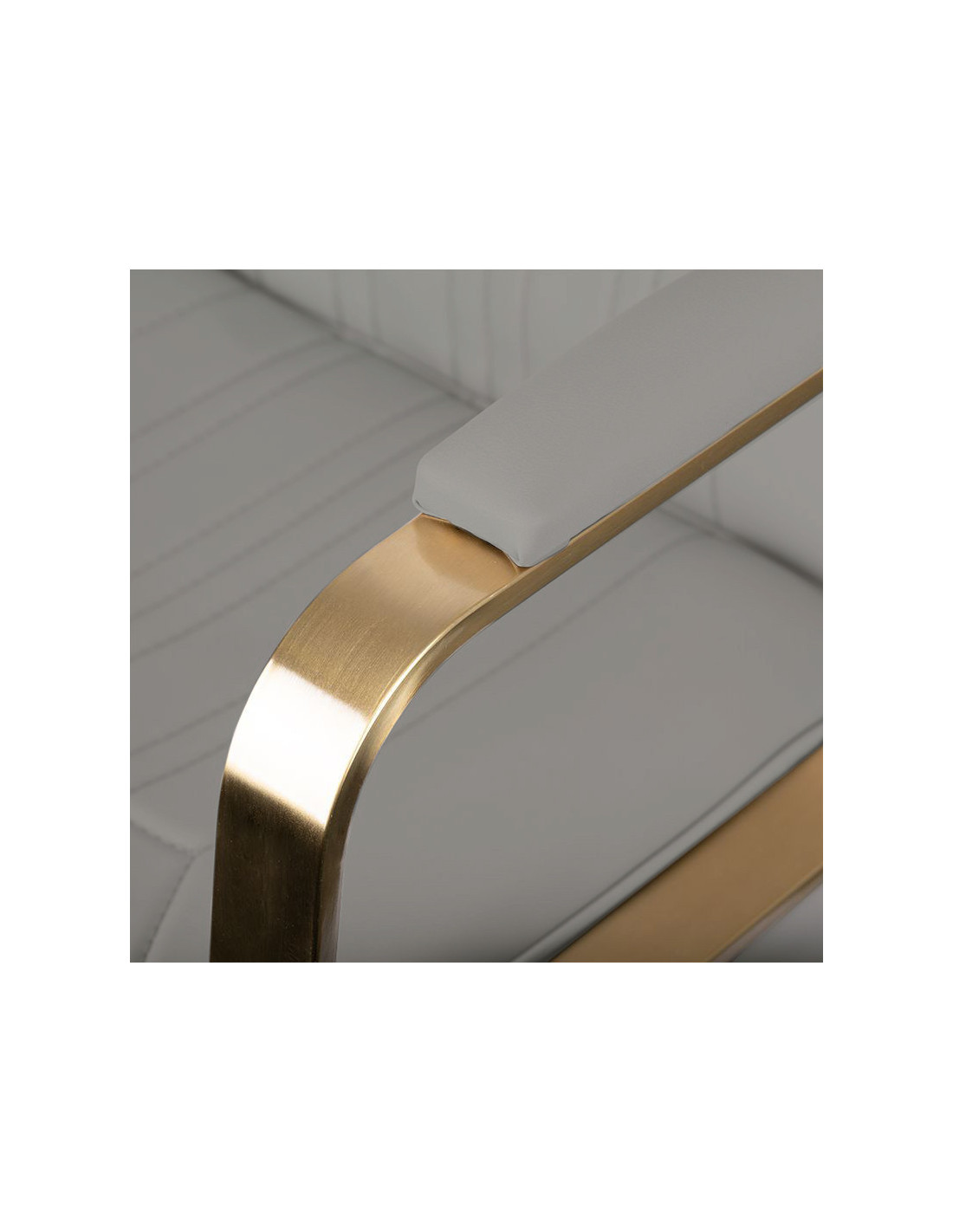 Cadeira de cabeleireiro Acri Gold - bege {attributes}