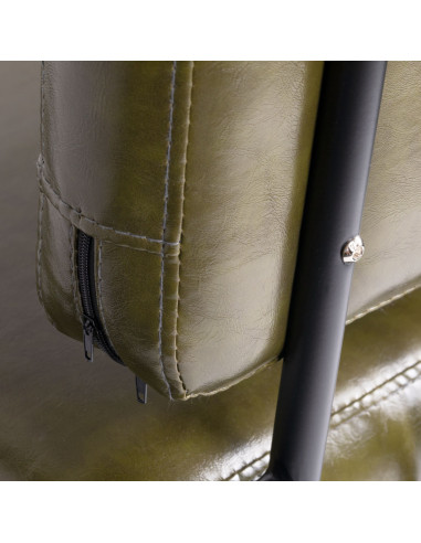 Chaise de coiffure Gabbiano Catania Loft vert 