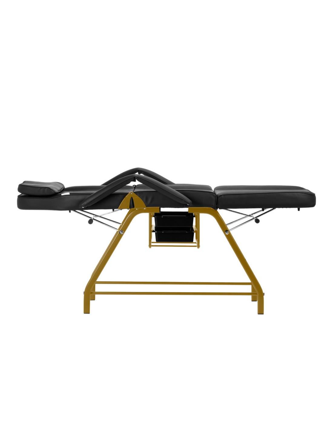 Chaise cosmétique 557G avec cuvettes or-noir