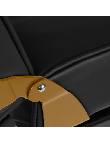 Poltrona cosmetica 557G con cuvette nero-oro