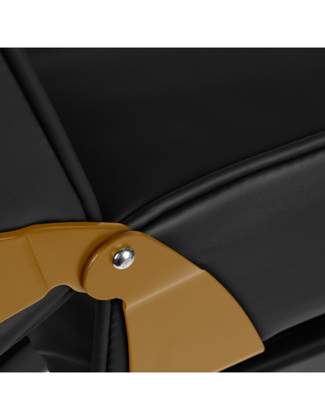 Chaise cosmétique 557G avec cuvettes or-noir