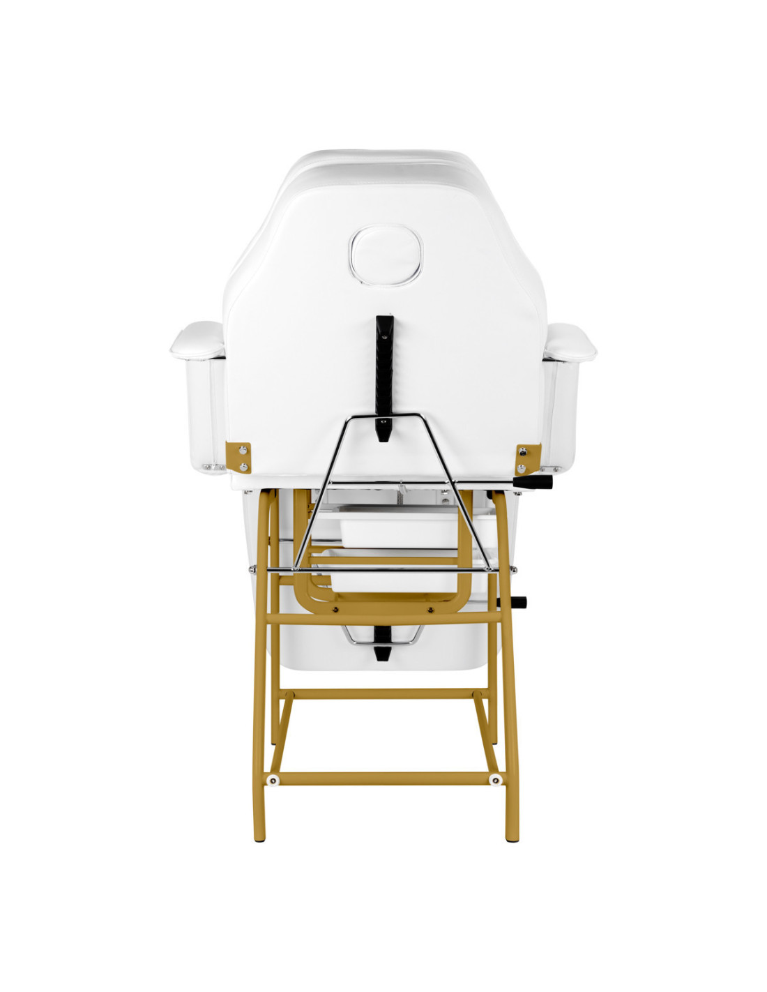 557G Cosmetic Chair with White Gold Bowls