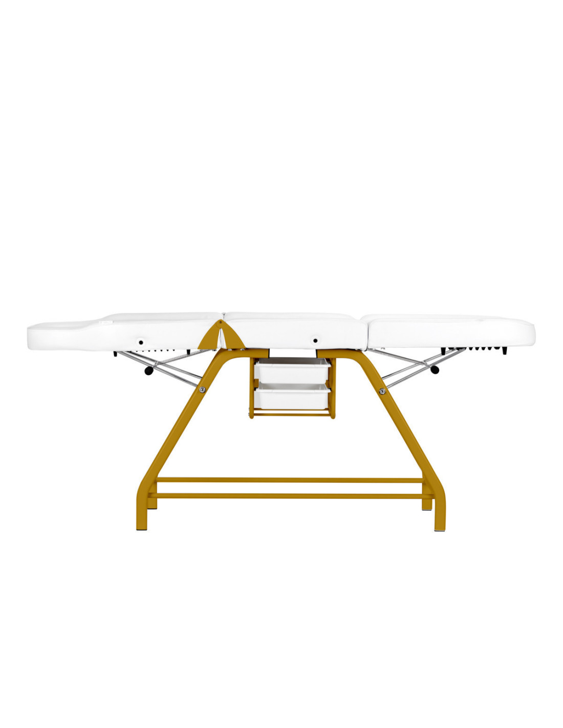 Chaise cosmétique 557G avec cuvettes or blanc