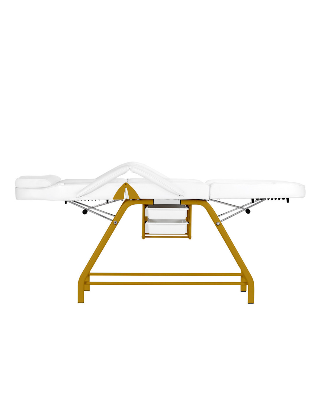 Poltrona cosmetica 557G con cuvette oro bianco