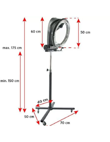 Infrarood roterende climazon 1300w grijs