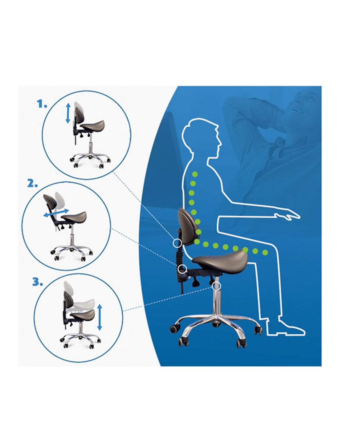 Cosmetische kruk 1025 giovanni zwart