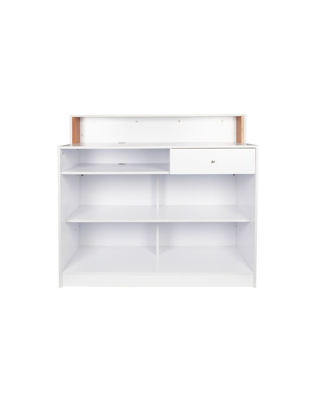 Comptoir bureau d'acceuil style chesterfield noir et blanc 