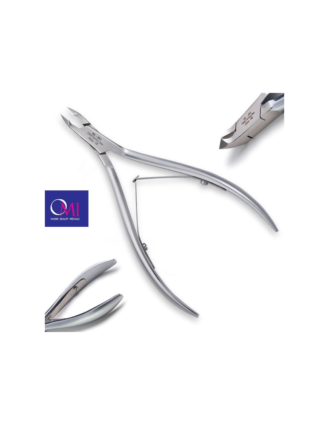 Omi pro-line Nagelknipser AL-201 Acryl-Nagelknipser Backe 16/6 mm Überlappgelenk