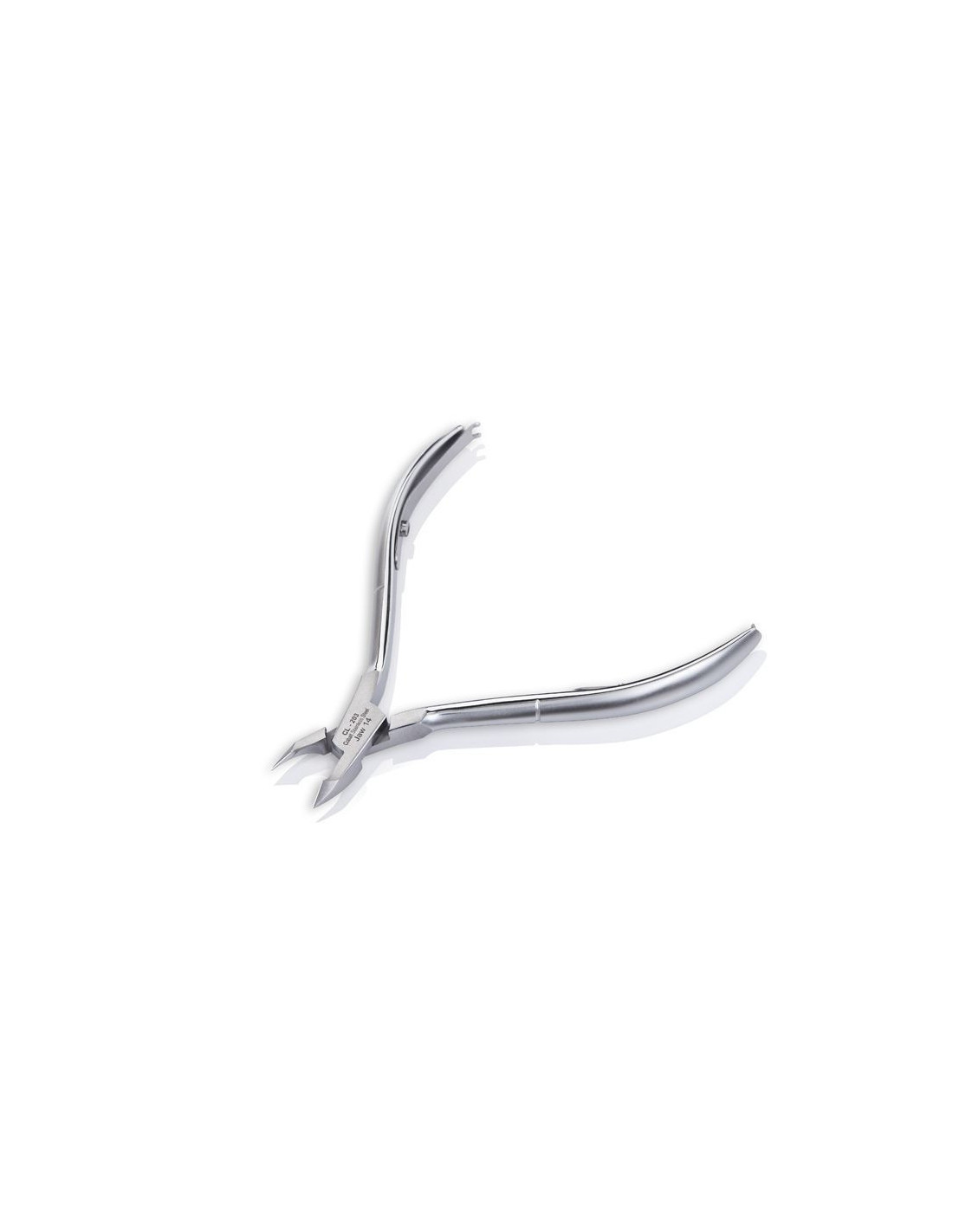 Alicate de cutícula Omi Pro-Line CL-203 com mandíbula de 12/4 mm e junta sobreposta