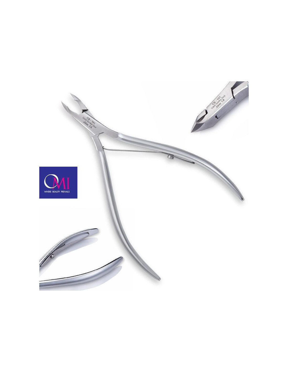 Omi pro-line CB-101 cuticle nippers 12/4 mm jaw joint box