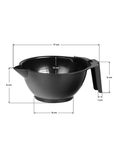 Paint mixing bowl A-013 black