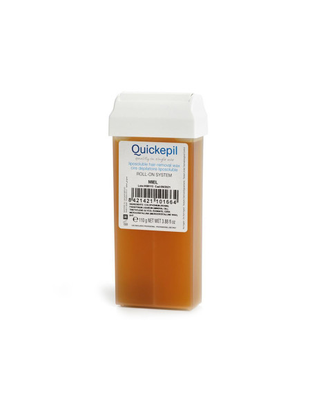 Quickepil cire à épiler rouleau mel naturel 110 g 