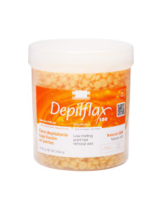 Depilflax 100 hard wax without strips for hair removal pearl 600g natural
