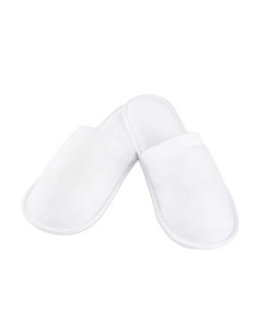Chaussons entièrement en éponge blanche