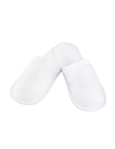 Chaussons entièrement en éponge blanche