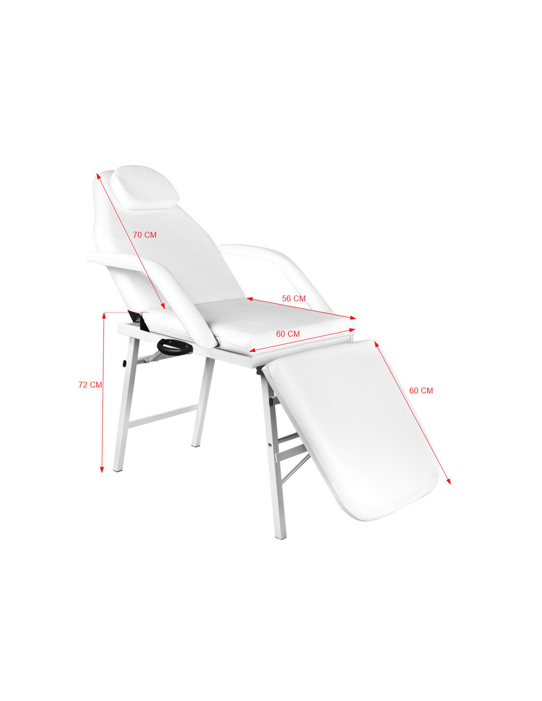 Folding cosmetic chair A 270 white
