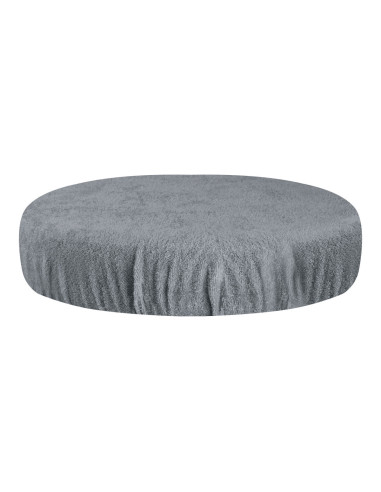 Housse éponge pour tabouret gris