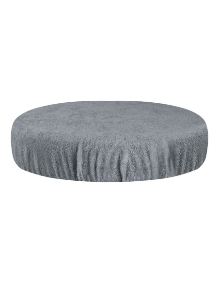 Housse éponge pour tabouret gris 