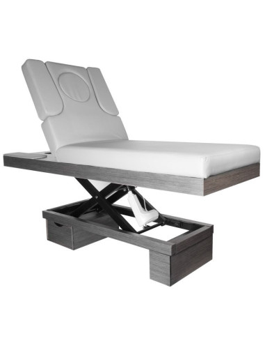 SPA Azzurro 815B Electric Massage Table – Grey Wood Heated with LED