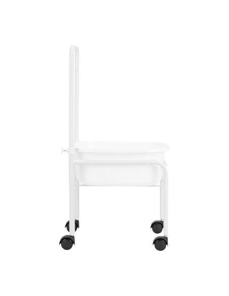 Brodzik do pedicure na kółkach biały 