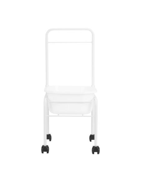 Brodzik do pedicure na kółkach biały 