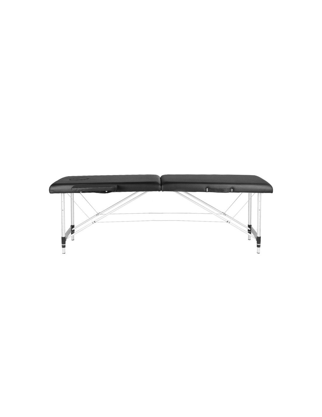 Activ Fizjo 2-segment comfort aluminum folding massage table black