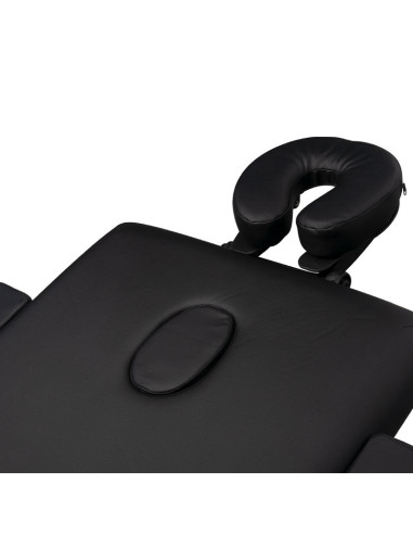 Lettino da massaggio pieghevole in alluminio comfort Activ Fizjo 2 segmenti nero