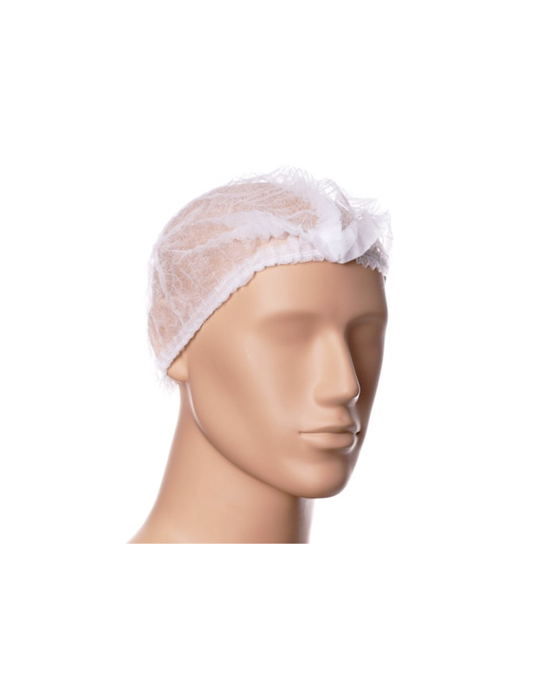 Bouchons à clip jetables 100 pièces blanc 