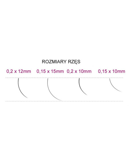 Faux cils J 0,20 x 10 mm 0,25 g 