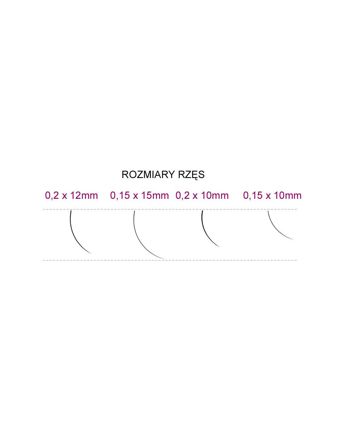 Syis - rzęsy J 0,20 x 10 mm 0,25 g 