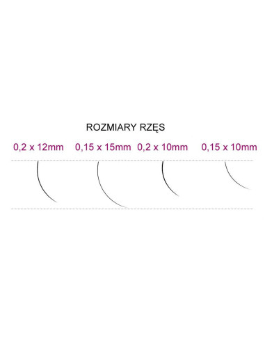 Syis - rzęsy J 0,20 x 12 mm 0,25 g