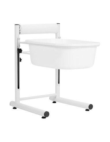 Plateau de pédicure réglable en hauteur, blanc