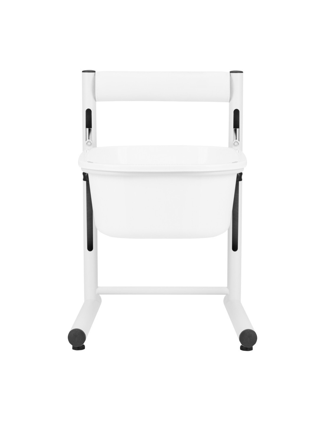 Vassoio per pedicure regolabile in altezza, bianco