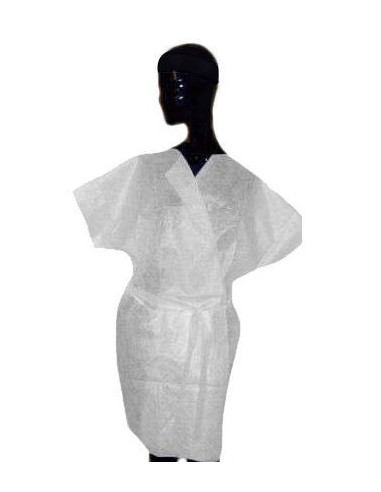 Disposable short-sleeved bathrobe