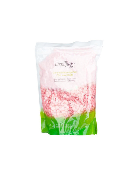 Depilflax 100 cire à épiler souple à bas point de fusion perle rosa rose 1000 g 