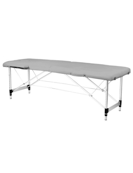 Table de massage pliante aluminium confort Activ Fizjo 2 segments gris 