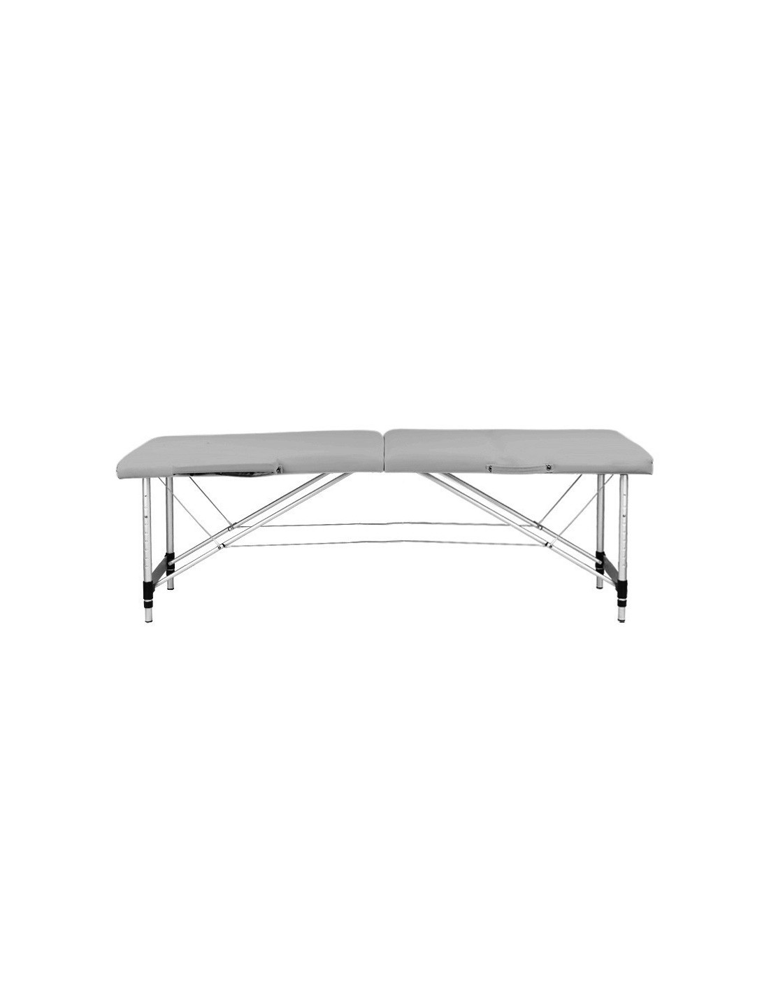 Table de massage pliante aluminium confort Activ Fizjo 2 segments gris 