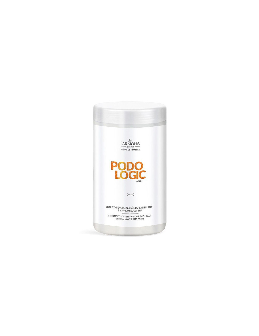 Acide podologique Farmona sel de bain de pieds fortement adoucissant avec acides AHA et BHA 1400 g 