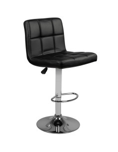 M06 Black Adjustable Padded Bar Stool