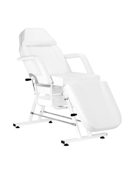 Fotel kosmetyczny Sillon z kuwetami biały 