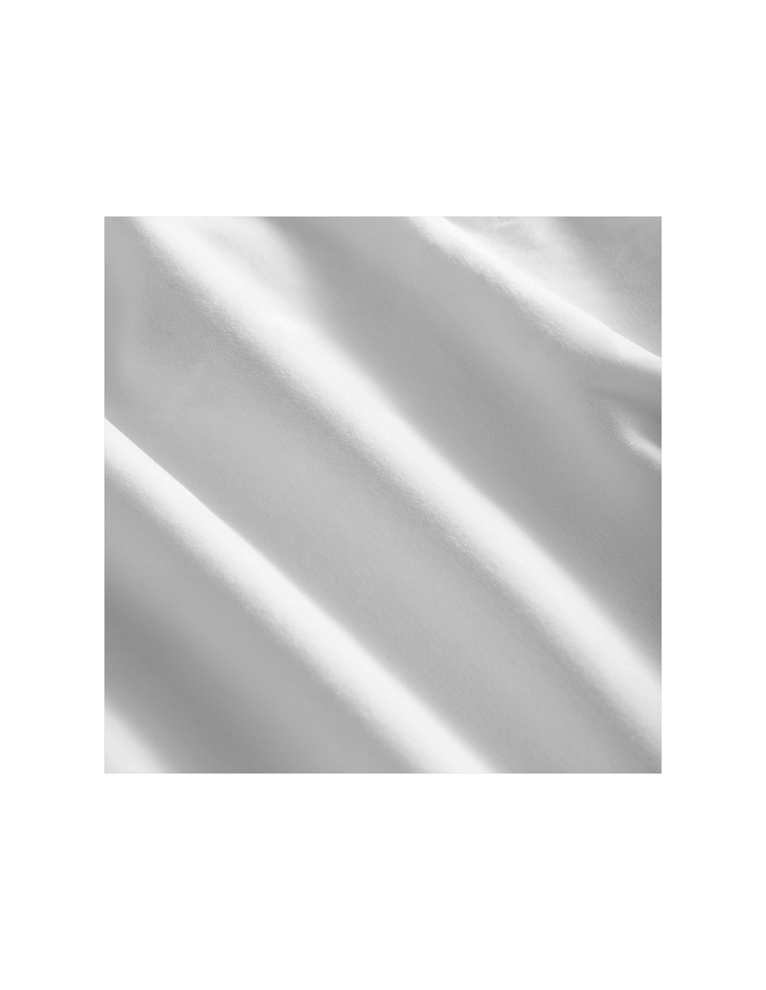 Sábana de terciopelo blanco