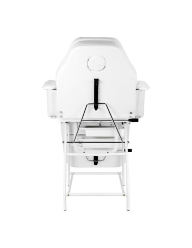 Fauteuil cosmétique 557A avec cuvettes blanc 