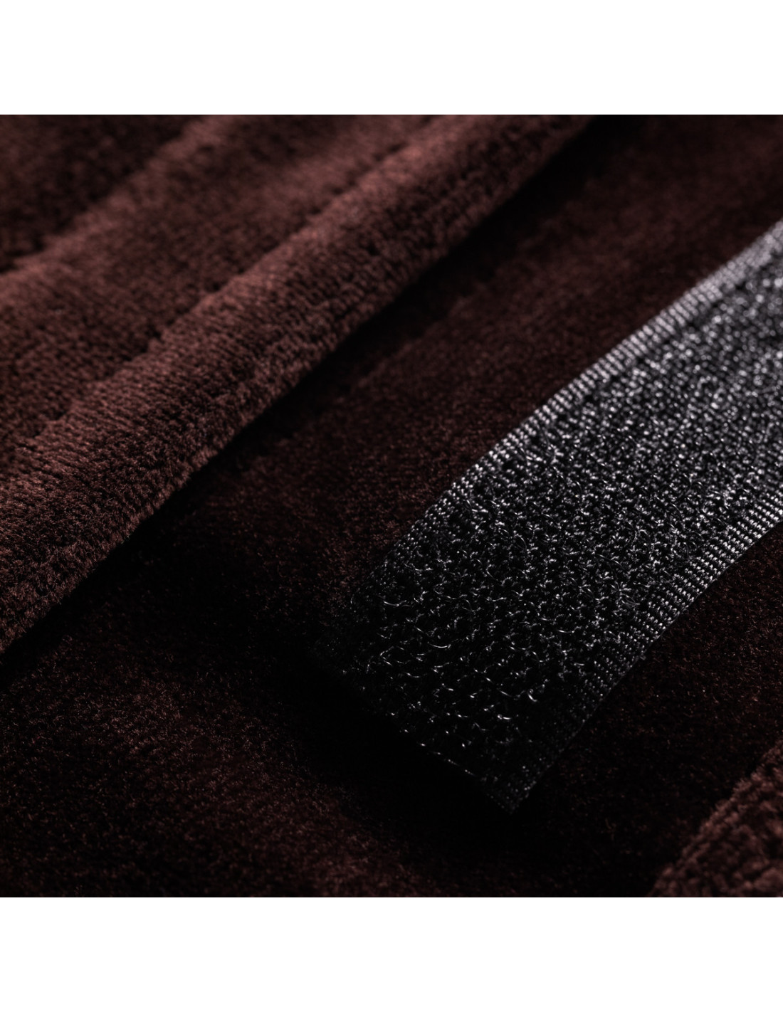 Brown velvet cosmetic strip