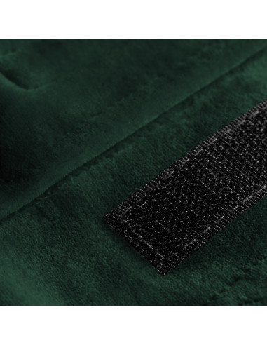 Diadema cosmética verde botella velour