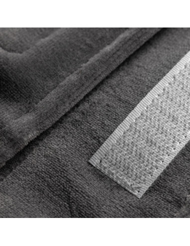 Bandeau cosmétique velours gris