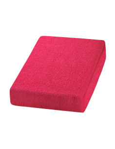 Fuchsia terry cloth sheet