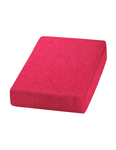 Fuchsia terry cloth sheet