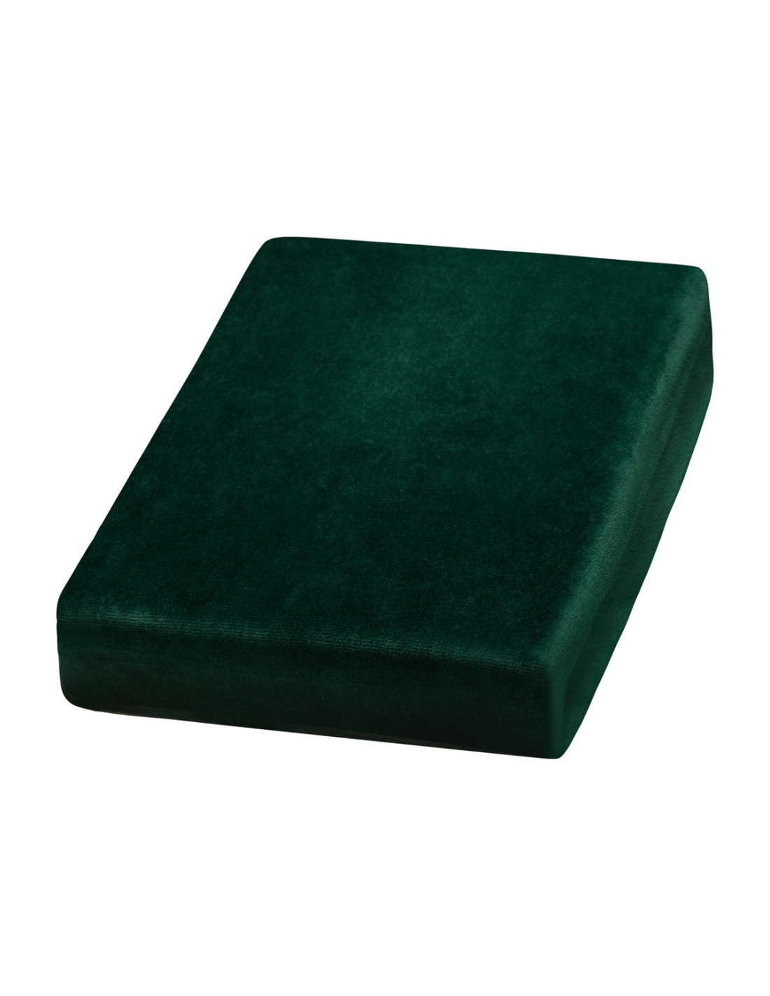 Drap velours vert bouteille 